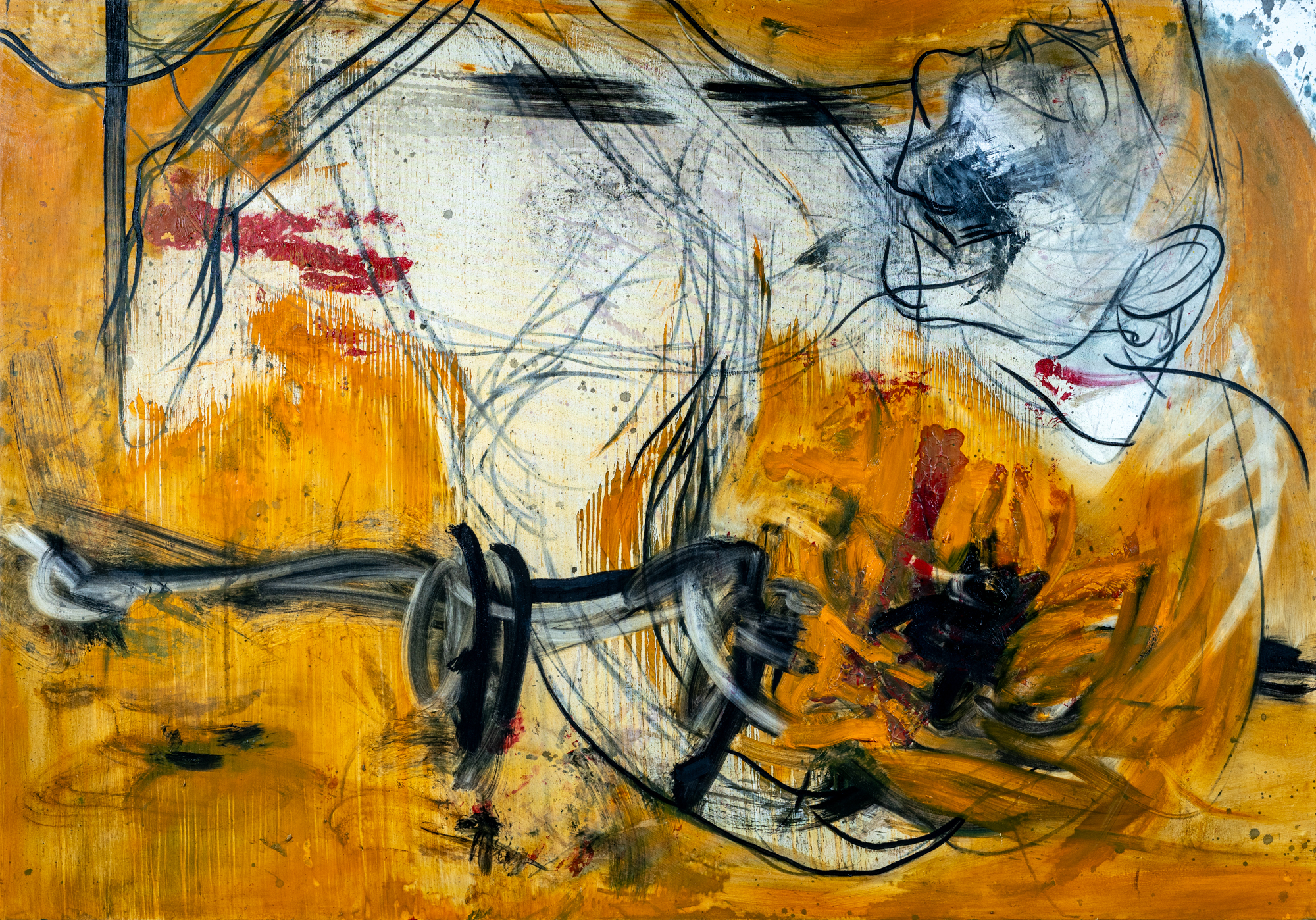 The Game, oil on linen canvas, 200x140cm, 2024